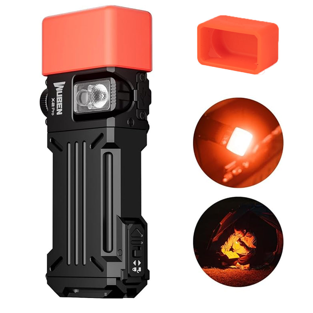 wuben X2 Pro 1500 Lumens Flashlight （Optional RGB or UV side light）